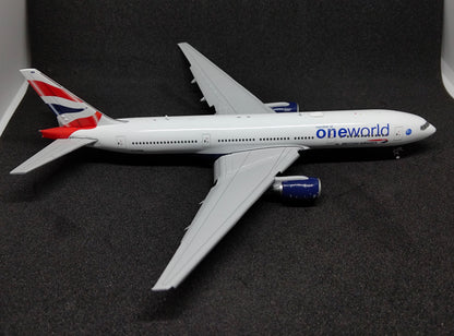 British Airways Boeing 777-200LR (oneworld livery) G-YMMR 1/400 Diecast Scale Model GeminiJets