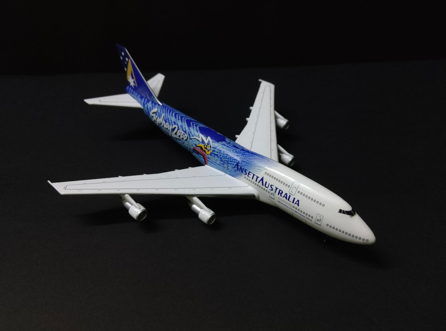 Ansett Australia Boeing 747-300 VH-INJ 1/400 Diecast Scale Model Dragon Wings