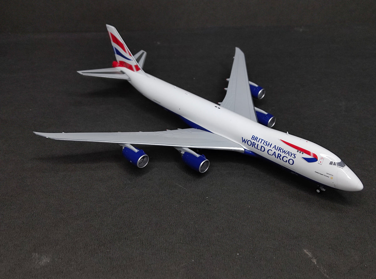 British Airways World Cargo Boeing 747-8F G-GSSF 1/400 Diecast Scale Model JCWings