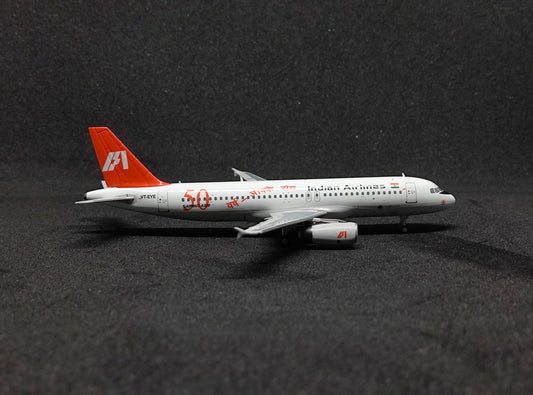 Indian Airlines Airbus A320-231 (50 years of flying livery) VT-EYE 1/400 diecast Aircraft Scale Model PandaModel