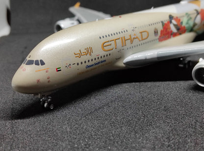 Etihad Airways Airbus A380-800 A6-APD (Choose South Korea Livery) detachable landing gear 1/400 Aircraft Scale Model Aviation400