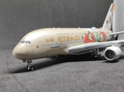 Etihad Airways Airbus A380-800 A6-APD (Choose South Korea Livery) detachable landing gear 1/400 Aircraft Scale Model Aviation400