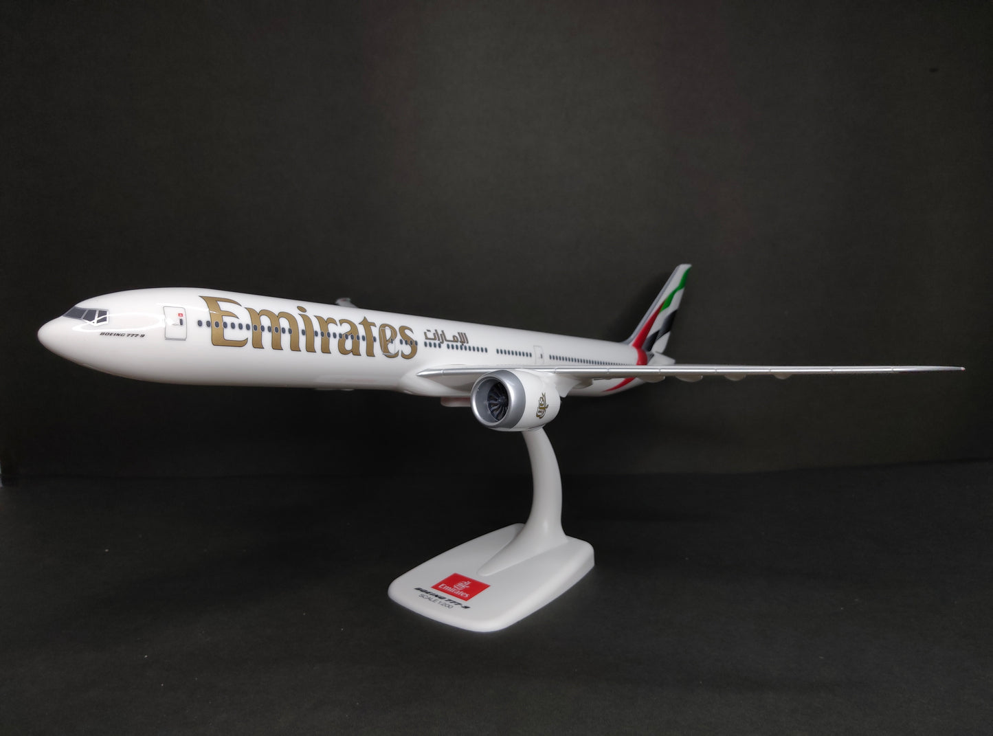 Emirates Boeing B777-9 1/200 Scale Snap Fit Model