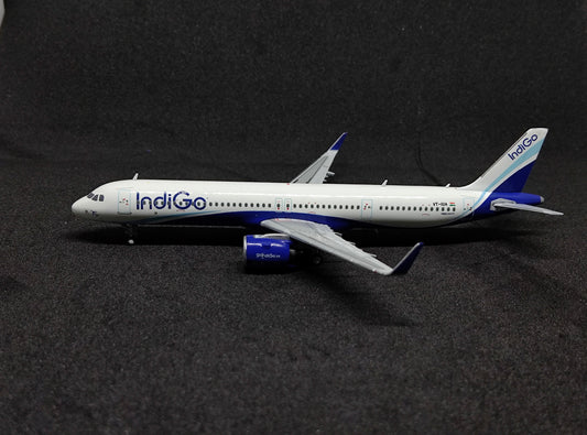 ഇൻഡിഗോ എയർബസ് A321നിയോ VT-IUA 1/400 ഡൈകാസ്റ്റ് സ്കെയിൽ മോഡൽ JCWings