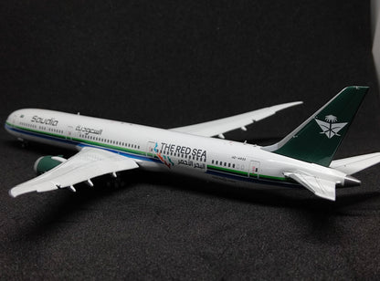 Saudia Boeing 787-10 Dream)Liner HZ-AR33 (The Red Sea) Flaps Down 1/400 Diecast Scale Model JCWings