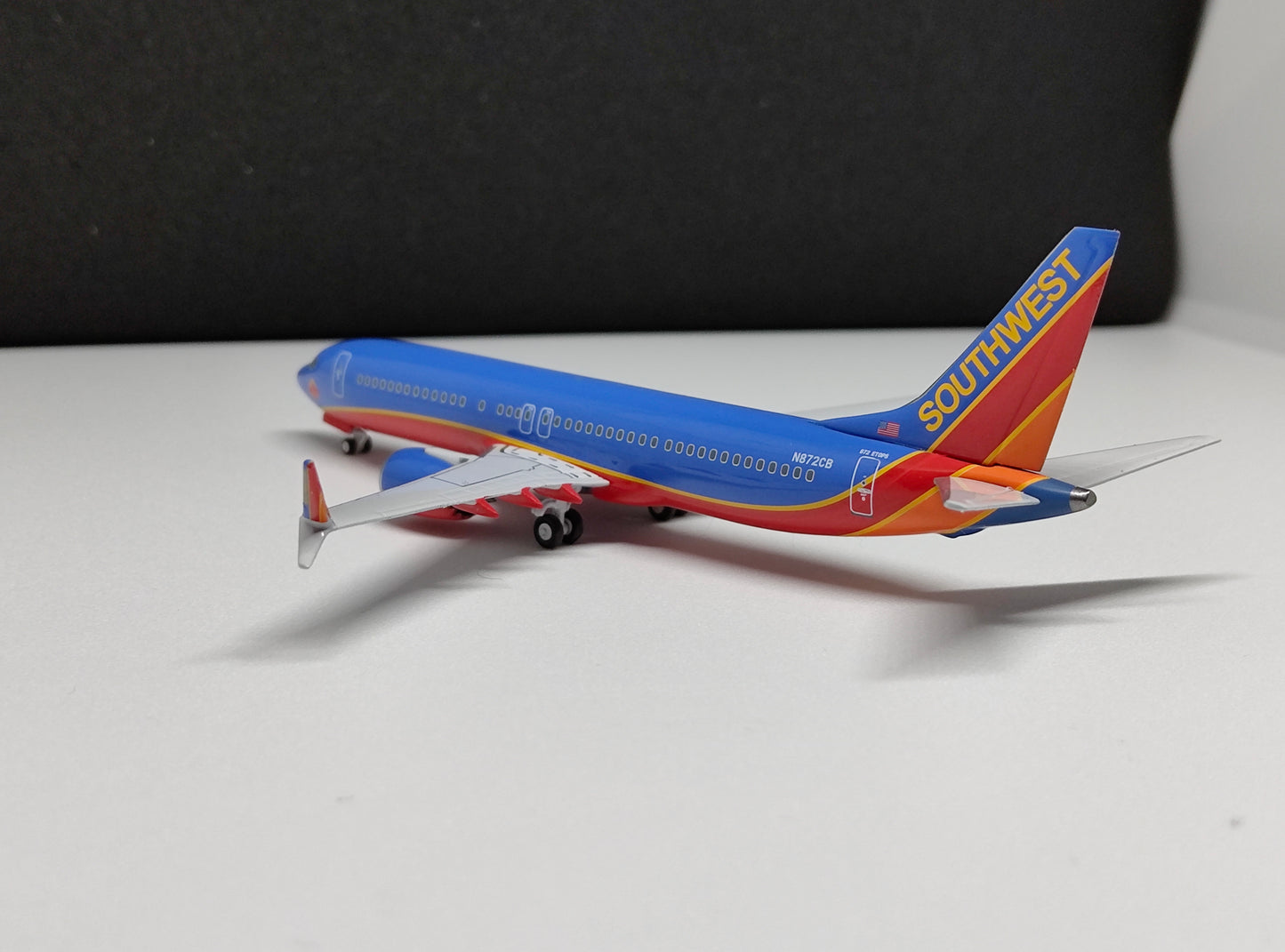 Southwest Airlines Boeing B737MAX-8 N872CB (Colleen Barrett Heroine of the Heart Sticker) 1/400 Diecast Scale Model NGModels