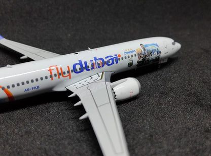 FlyDubai Boeing B737MAX-8 A6-FKB (Argentina Campeón Livery) 1/400 Diecast Scale Model Phoenix