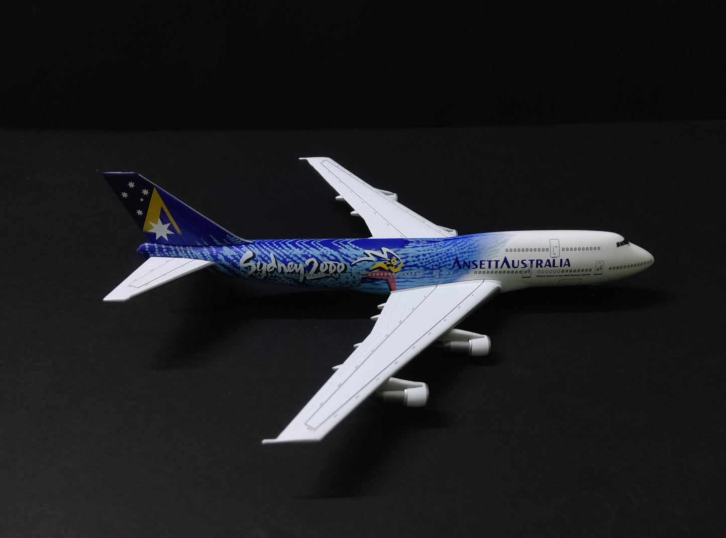Ansett Australia Boeing 747-300 VH-INJ 1/400 Diecast Scale Model Dragon Wings