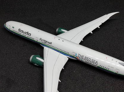 Saudia Boeing 787-10 Dream)Liner HZ-AR33 (The Red Sea) Flaps Down 1/400 Diecast Scale Model JCWings