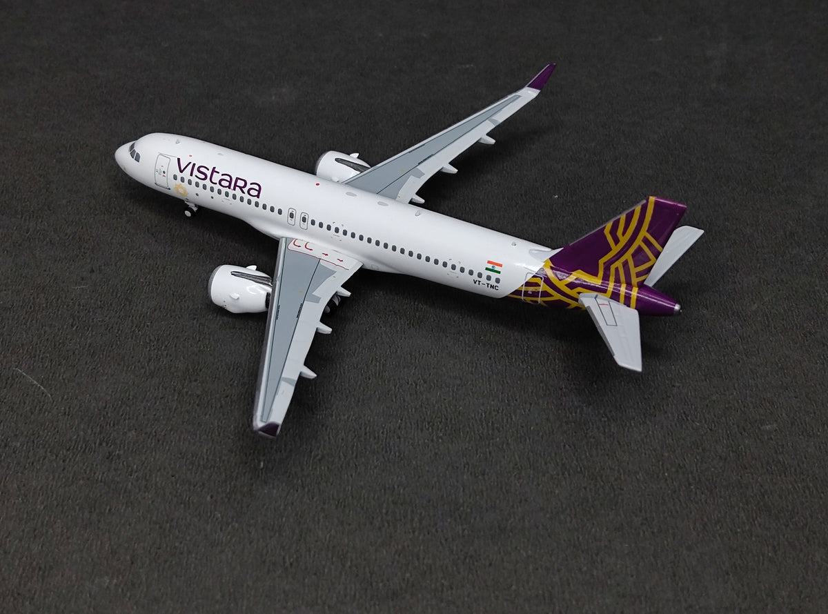 Vistara Airlines Airbus A320neo VT-TNC 1/400 Diecast Aircraft Model PandaModels