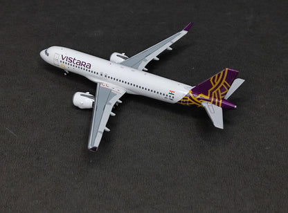 Vistara Airlines Airbus A320neo VT-TNC 1/400 Diecast Aircraft Model PandaModels