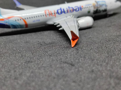 FlyDubai Boeing B737MAX-8 A6-FKB (Argentina Campeón Livery) 1/400 Diecast Scale Model Phoenix