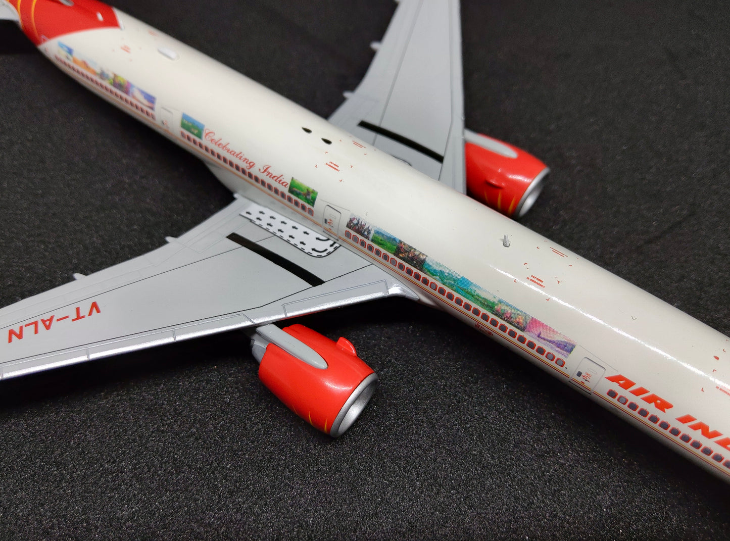 Air India Boeing 777-300ER (Celebrating India Livery) VT-ALN 1/400 Diecast Scale Model JCWings