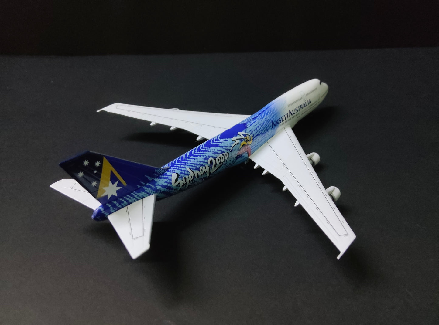 Ansett Australia Boeing 747-300 VH-INJ 1/400 Diecast Scale Model Dragon Wings