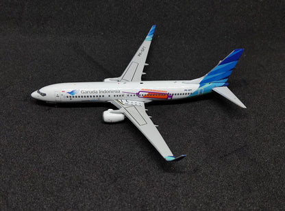 Garuda Indonesia Boeing B737-800 PK-GFT (#SukseskanVaksinasi Livery) 1/400 Diecast Scale Model Phoenix