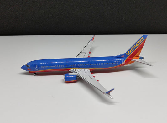 Southwest Airlines Boeing B737MAX-8 N872CB (Colleen Barrett Heroine of the Heart Sticker) 1/400 Diecast Scale Model NGModels