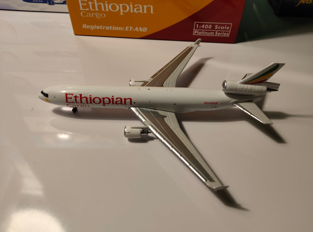 Ethiopian Cargo McDonnell Douglas MD-11F ET-AND 1/400 Diecast Scale Model Phoenix Models