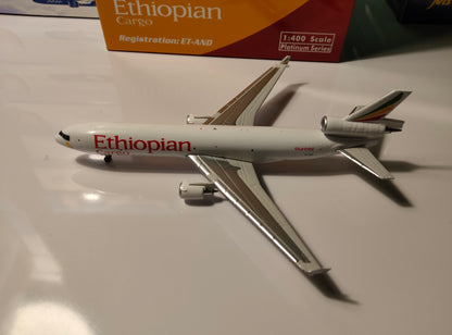 Ethiopian Cargo McDonnell Douglas MD-11F ET-AND 1/400 Diecast Scale Model Phoenix Models