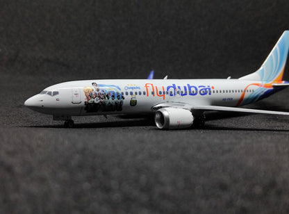 FlyDubai Boeing B737MAX-8 A6-FKB (Argentina Campeón Livery) 1/400 Diecast Scale Model Phoenix