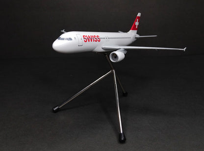 Swiss Airbus A320 1/200 Scale Snap Fit Model Hogan Wings