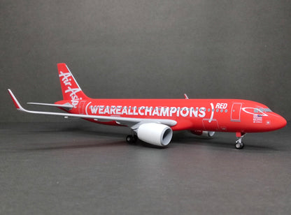 Air Asia Airbus A320 (We are all Champions Livery) 1/150 Scale Model Snap Fit