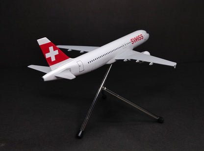 Swiss Airbus A320 1/200 Scale Snap Fit Model Hogan Wings