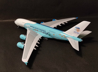 Hi Fly Malta Airbus A380-800 9H-MIP (Save Coral Reefs Livery) 1/400 Diecast Scale Model Aviation400