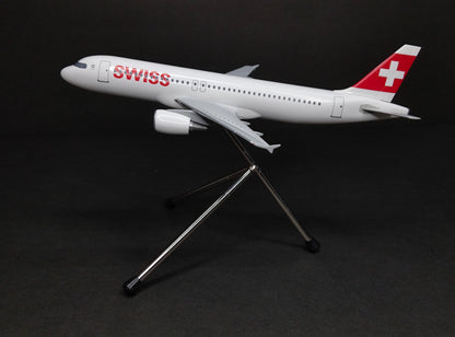 Swiss Airbus A320 1/200 Scale Snap Fit Model Hogan Wings