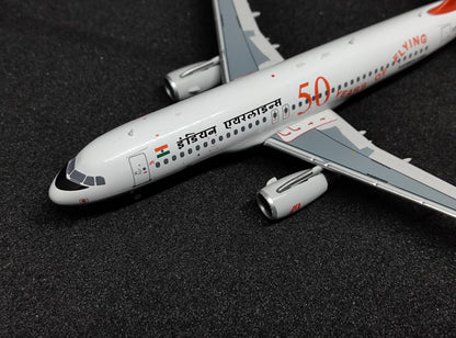 Indian Airlines Airbus A320-231 (50 years of flying livery) VT-EYE 1/400 diecast Aircraft Scale Model PandaModel
