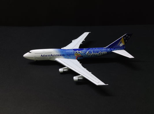 Ansett Australia Boeing 747-300 VH-INJ 1/400 Diecast Scale Model Dragon Wings