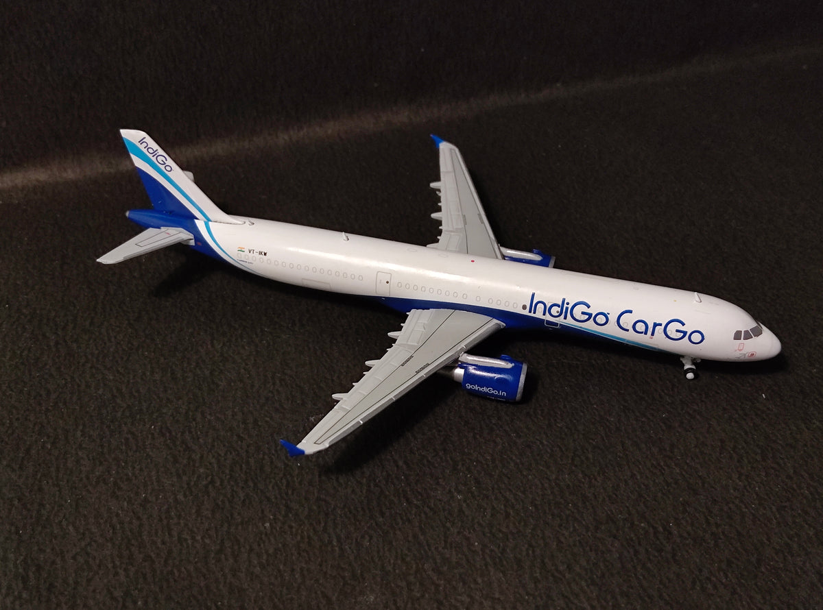 IndiGo Cargo Airbus A321 P2F VT-IKW 1/400 Diecast Scale Model JCWings
