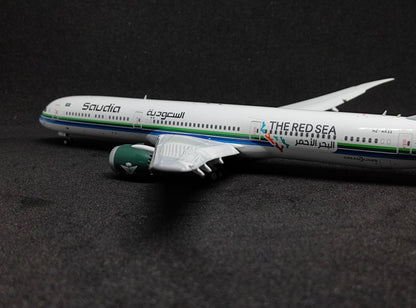 Saudia Boeing 787-10 Dream)Liner HZ-AR33 (The Red Sea) Flaps Down 1/400 Diecast Scale Model JCWings