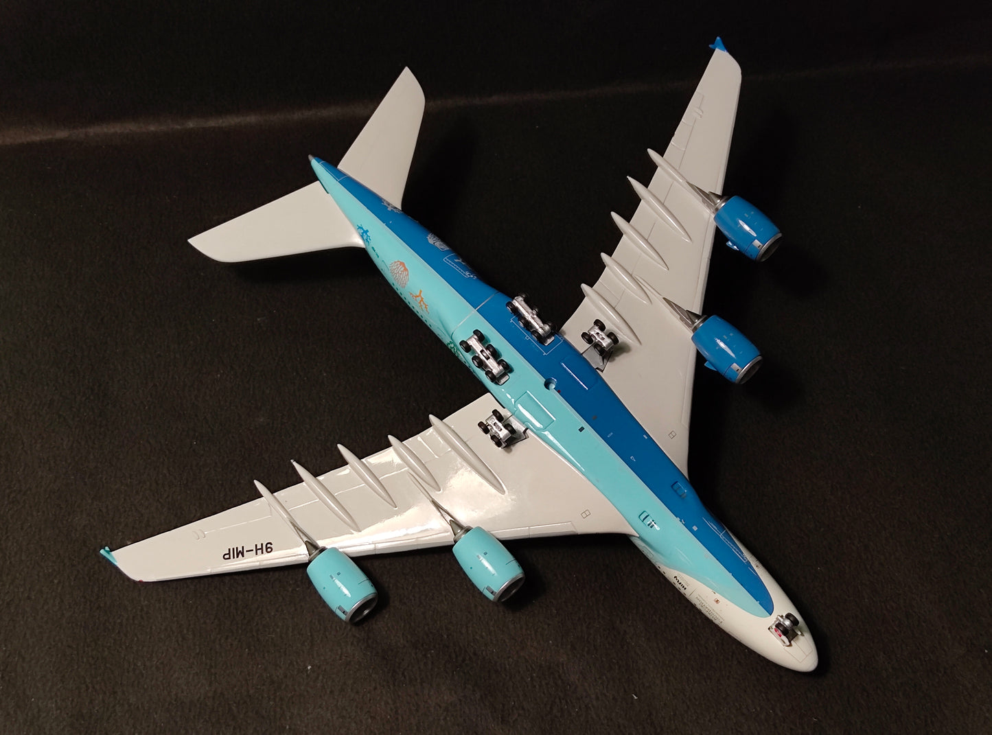 Hi Fly Malta Airbus A380-800 9H-MIP (Save Coral Reefs Livery) 1/400 Diecast Scale Model Aviation400