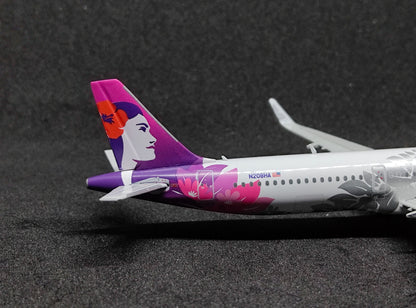 Hawaiian Airlines Airbus A321neo N208HA 1/400 Diecast Scale Model GeminiJets