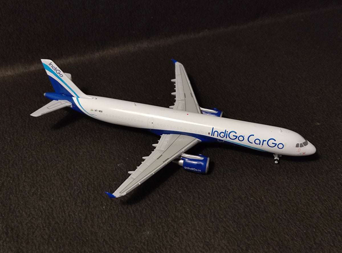 IndiGo Cargo Airbus A321 P2F VT-IKX 1/400 Diecast Scale Model JCWings