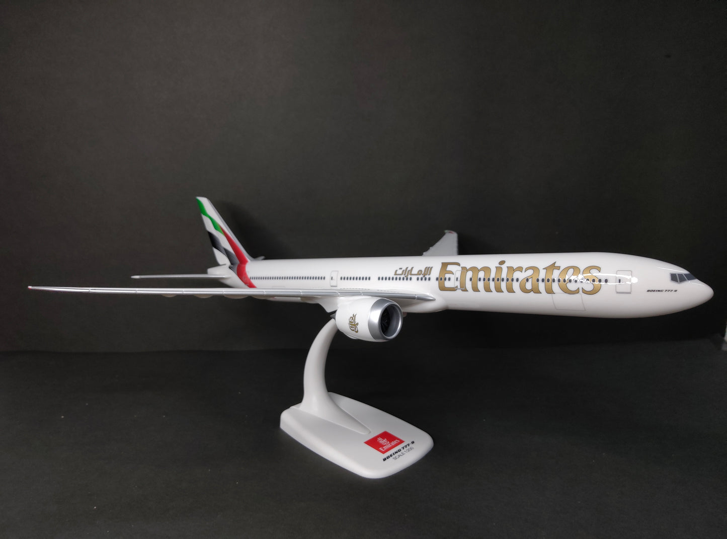Emirates Boeing B777-9 1/200 Scale Snap Fit Model