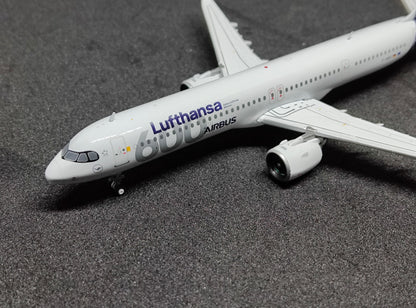 Lufthansa Airbus A321neo (600th Airbus Aircraft Sticker Livery) D-AIEQ 1/400 Diecast Scale Model GeminiJets