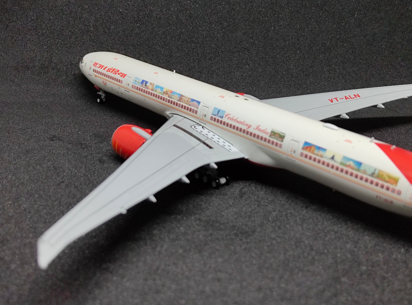 Air India Boeing 777-300ER (Celebrating India Livery) VT-ALN 1/400 Diecast Scale Model JCWings