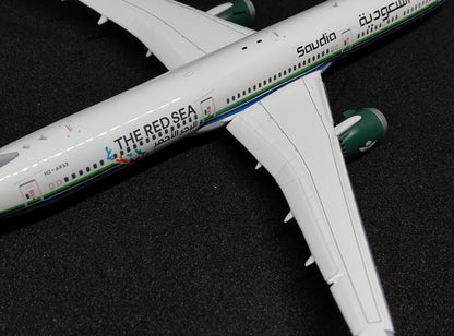 Saudia Boeing 787-10 Dream)Liner HZ-AR33 (The Red Sea) Flaps Down 1/400 Diecast Scale Model JCWings