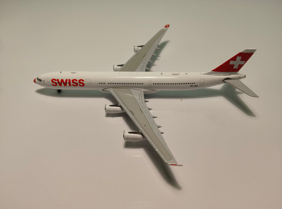 Swiss Air Airbus A340-300 HB-JMA 1/400 Diecast Scale Model JCWings